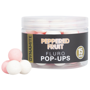 Dynamite Peppered Fluoro Bait Pop Ups 15mm - Hooked Tackle