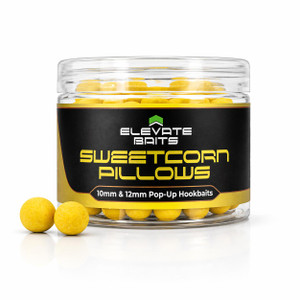  Elevate Baits Sweetcorn Pillows 10mm & 12mm Pop Up Hookbaits 