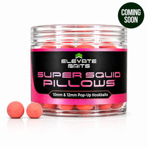 Elevate Baits Super Squid Pillows 10mm & 12mm Pop Up Hookbaits - Hooked Tackle