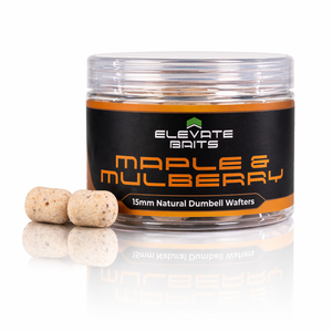 Elevate Baits Maple and Mulberry Natural Dumbell Wafters - Hooked Tackle