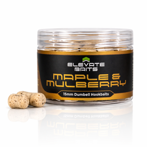 Elevate Baits Maple and Mulberry 15mm Dumbell Hookbaits - Hooked Tackle