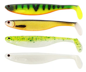  Westin ShadTeez Slim 7.5cm Lures - Dark Water Mix 