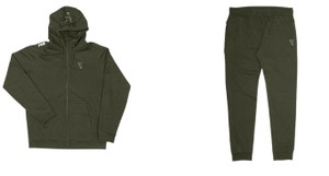 Fox International Fox Collection Green & Silver Lightweight Hoody & Jogger Combo 