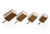 Drennan International Drennan Heavyweight Cage Feeders, set of four different sizes in brown metal with long handles for fishing.