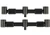 Fox Black Adjustable 3 Rod Buzz Bars CBB004 Hooked Tackle
