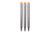 E.S.P ESP Wrap Sticks, three aluminum stylus pens with orange rubber tips for touchscreen devices.
