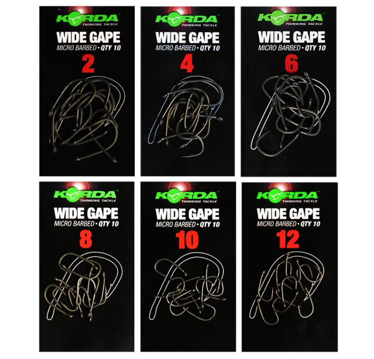 Korda Wide Gape Hooks  Hooked Tackle
