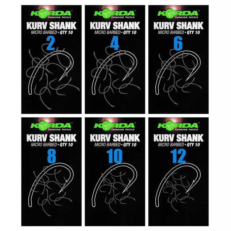  Korda Kurv Shank Hooks 