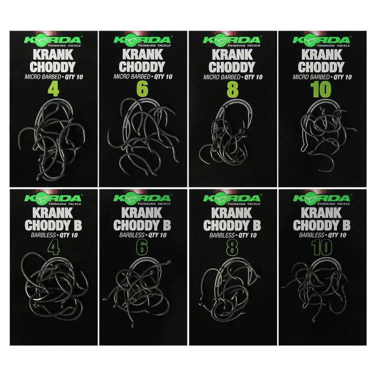 Korda Krank Choddy Hooks  Hooked Tackle
