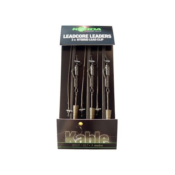  Korda Kable Leadcore Hybrid Lead Clip Ring Swivel Leaders 