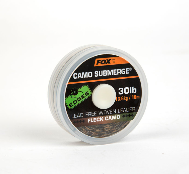 Fox Edges Submerge Camo Leader  Hooked Tackle
