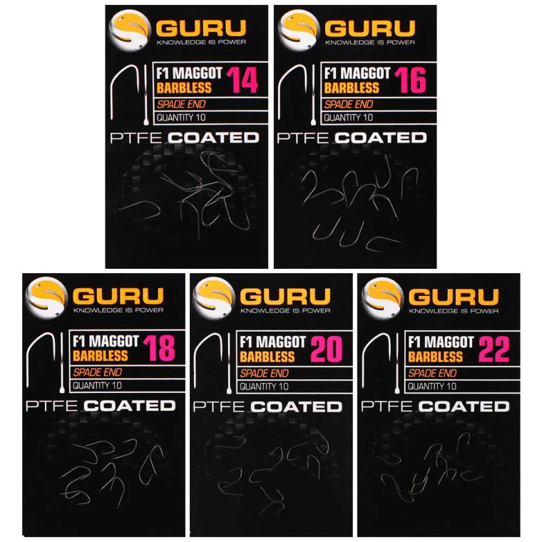 Guru F1 Maggot Hooks  Hooked Tackle