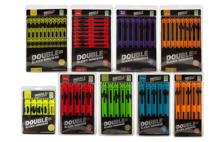 Preston Double Slider Winders - Trays  Hooked Tackle