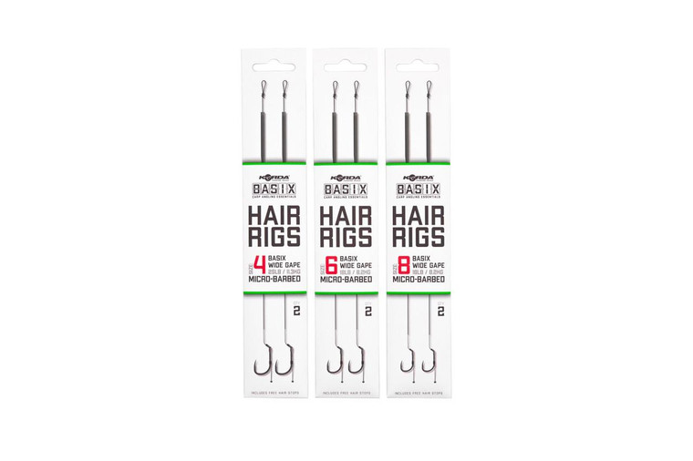 Korda Basix Wide Gape Hair Rigs 