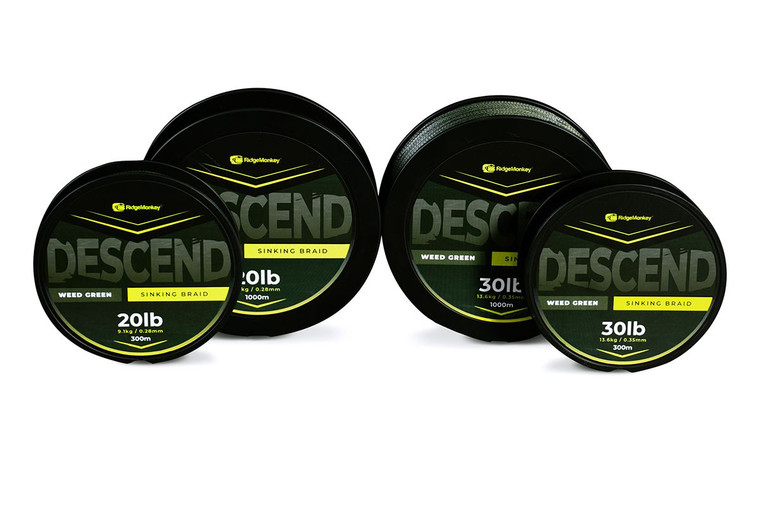 RidgeMonkey Descend Braided Mainline  Hooked Tackle