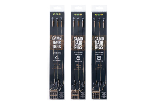 ESP Gripper Camo Hair Rigs  Hooked Tackle