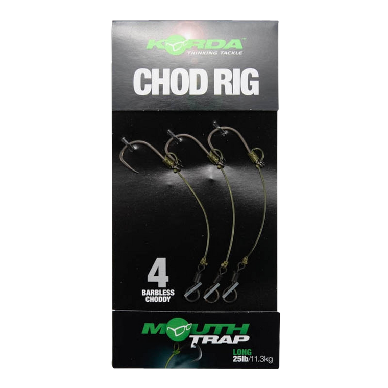 Korda Pre Tied Chod Rigs - Long - Hooked Tackle