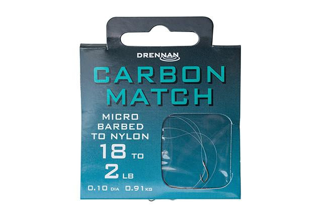 Drennan International Drennan Hooks to Nylon- Carbon Match 