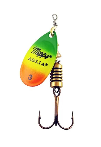 Mepps Aglia Tiger Flouro Spinners  Hooked Tackle