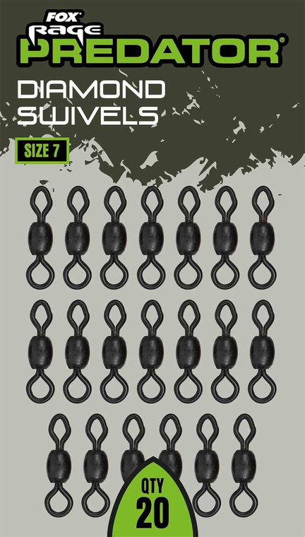  Fox Rage Predator Diamond Eye Swivels 