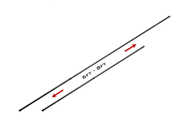 ESP Onyx 6-8' Twistlock Landing Net Handle REL002 Hooked Tackle