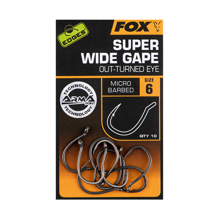 Fox Edges Hooks Super Wide Gape - Outturned eye