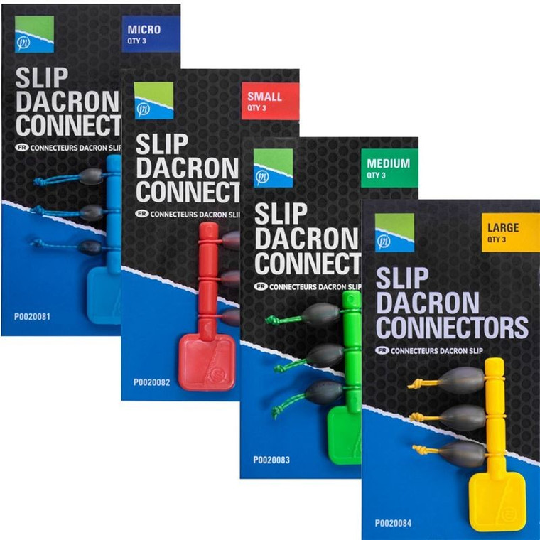 Preston Slip Dacron Connectors  Hooked Tackle