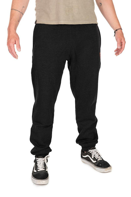 Fox International Fox Collection Black Marl & Orange Joggers 