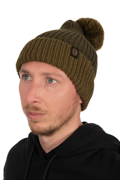 Fox Heavy Knit Bobble Hat CHH014 Hooked Tackle