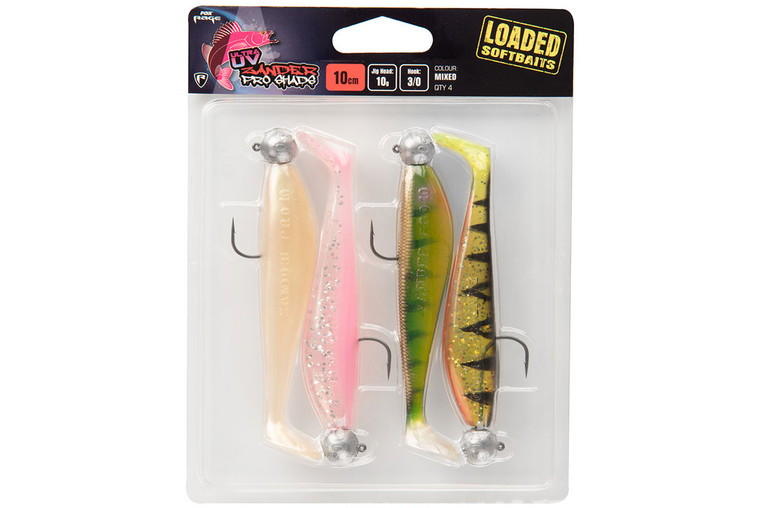 Fox Rage Ultra UV Zander Pro Shad Loaded 12cm NMC017 Hooked Tackle