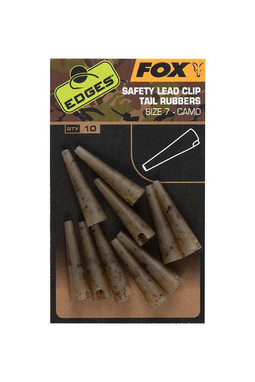 Fox International Fox Edges Camo Size 7 Lead Clip Tail Rubbers 