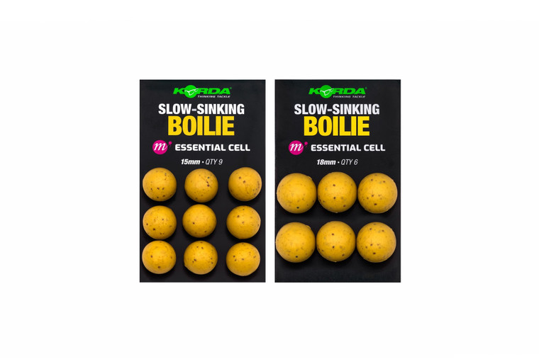 Korda Slow Sinking Boilie - Essential Cell  Hooked Tackle