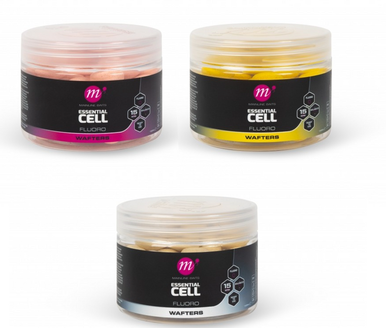 Mainline Essential Cell Fluoro Wafters  Hooked Tackle
