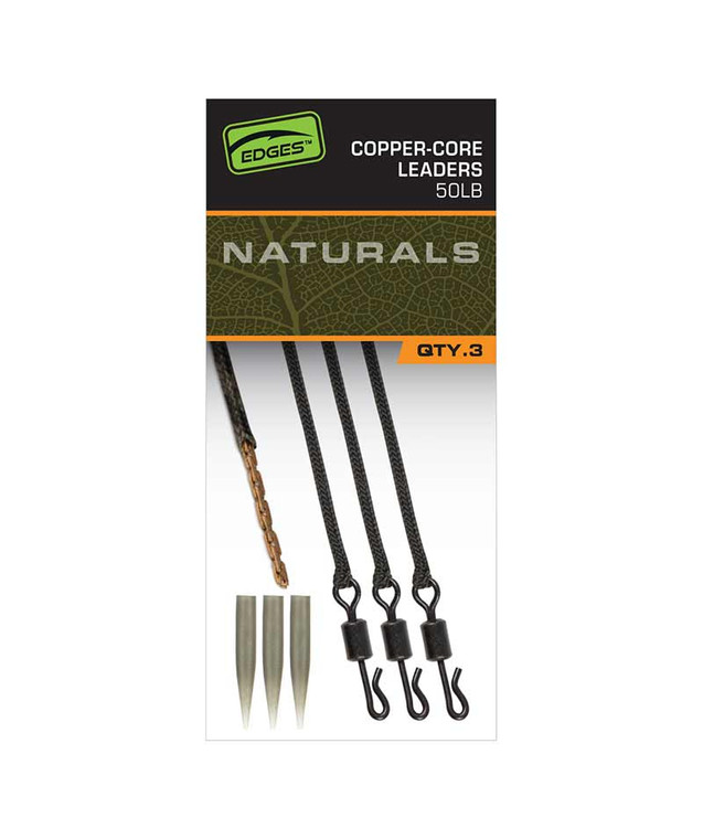 Fox  Edges Naturals Copper-Core Leaders