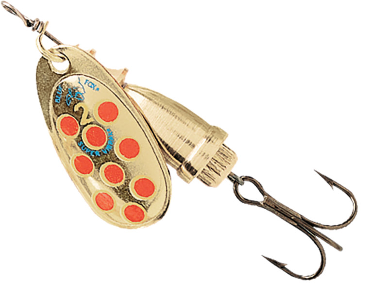 Rapala Blue Fox Vibrax Hot Pepper Spinner - Gold, Yellow & Red 4g - Hooked Tackle