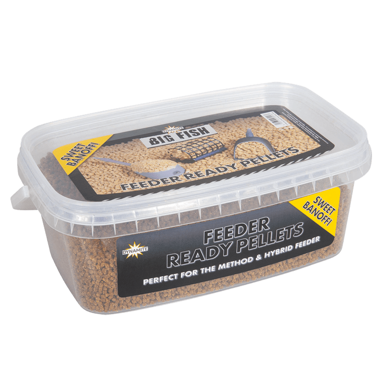 Dynamite Big Fish Ready Feeder Pellets - Sweet Banoffi - Hooked Tackle
