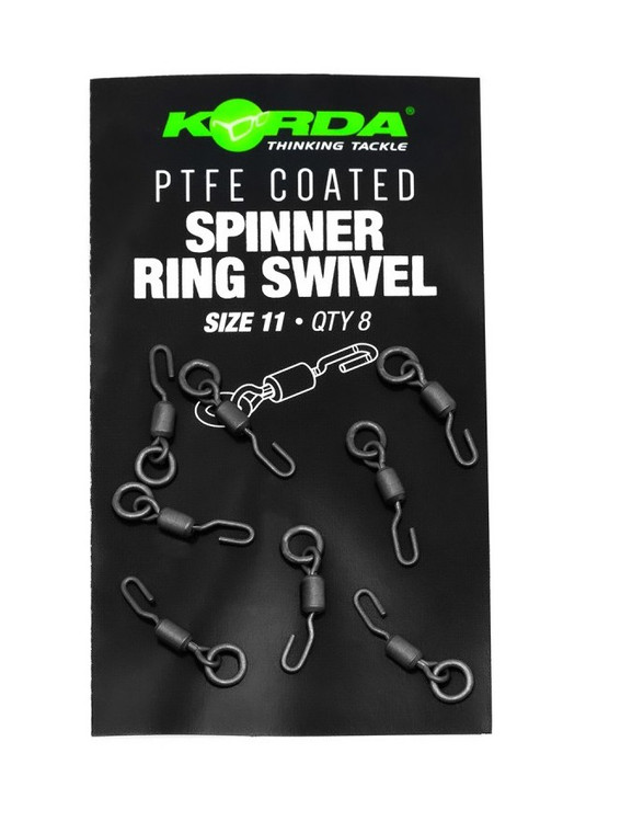 Korda PTFE Spinner Ring Swivel Size 11 KMW005 Hooked Tackle