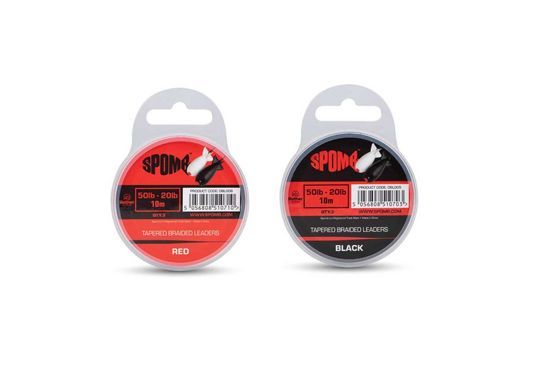 Fox Spomb Tapered Braided Leaders  Hooked Tackle