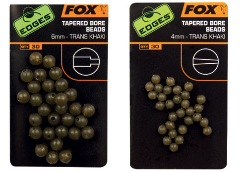 Fox Edges Tapered Bore Beads  Hooked Tackle