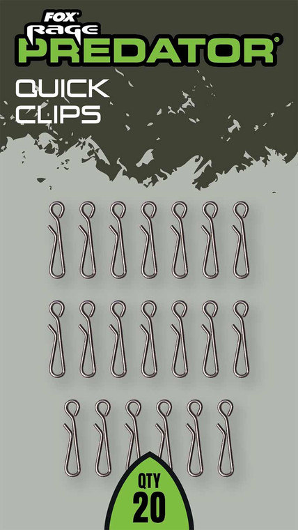Fox Rage Predator Quick Clips- Hooked Tackle