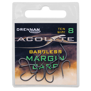 Drennan Acolyte Margin Carp Hooks - Barbless  Hooked Tackle