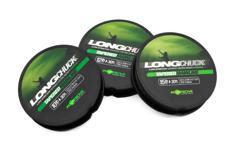 Korda Long Chuck Green Tapered Mainline - Hooked Tackle