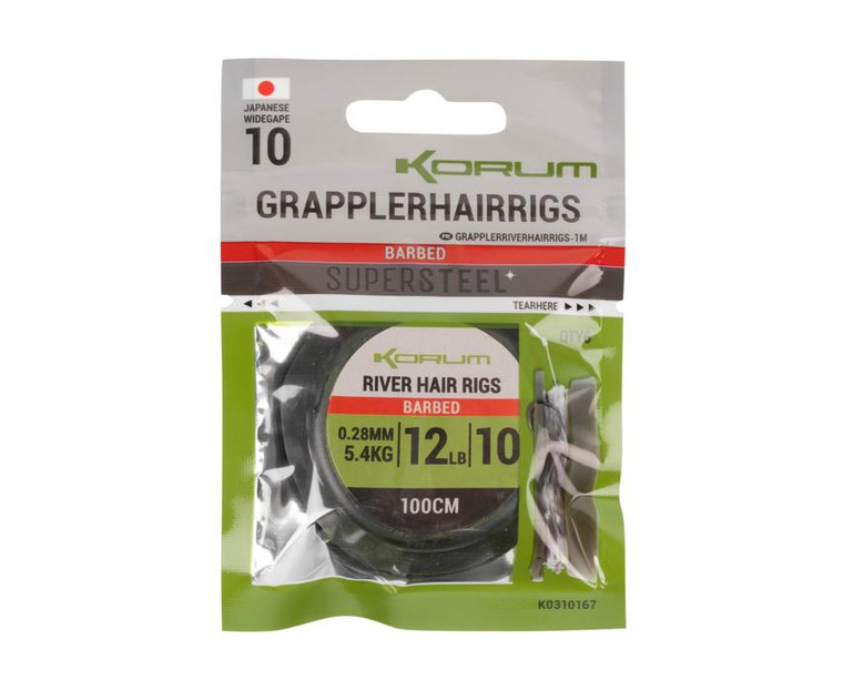  Korum River Grappler Hair Rigs 