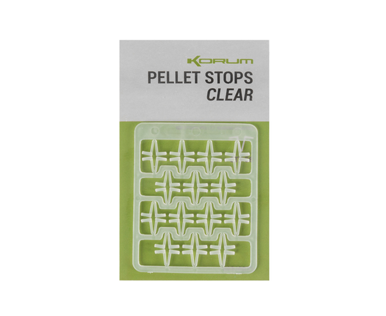 Korum Pellet Stops (Clear) - Hooked Tackle