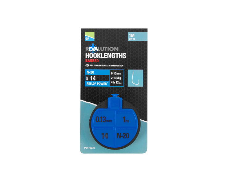 Preston Revalution N-20 Hooklengths - Hooked Tackle