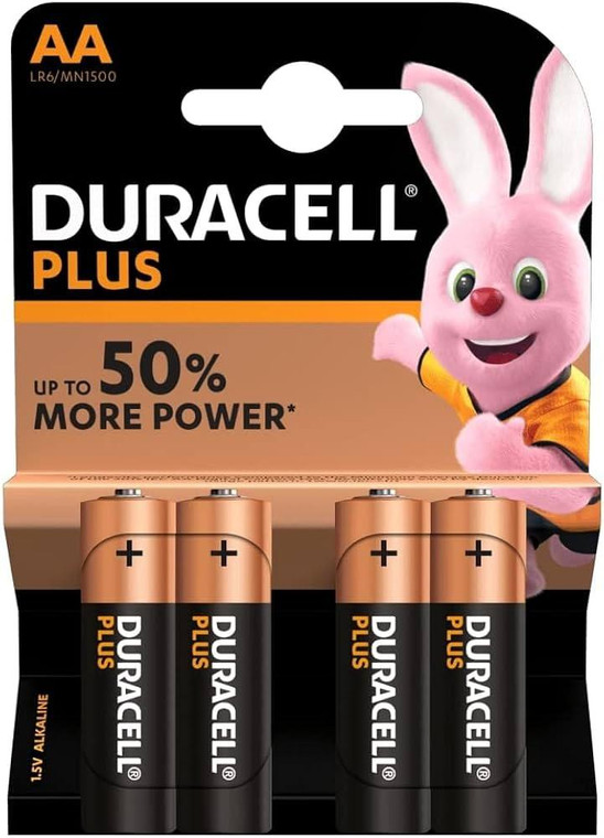  Duracell AA Batteries - 4 Pack 