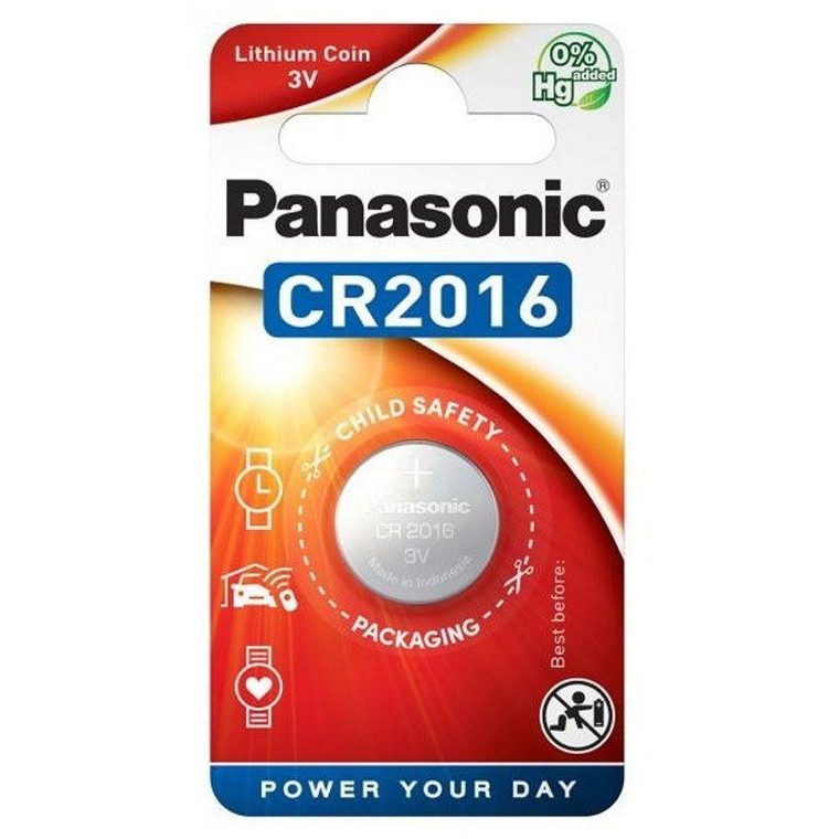  Panasonic CR2016 Batteries - 1 Pack 