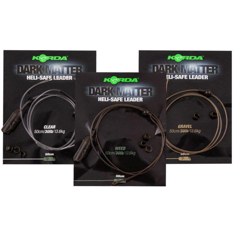  Korda Dark Matter 50cm Heli Safe Leaders 