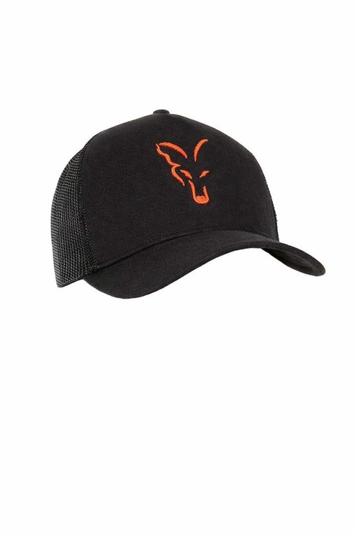 Fox International Fox Collection Trucker Cap - Black/Orange 