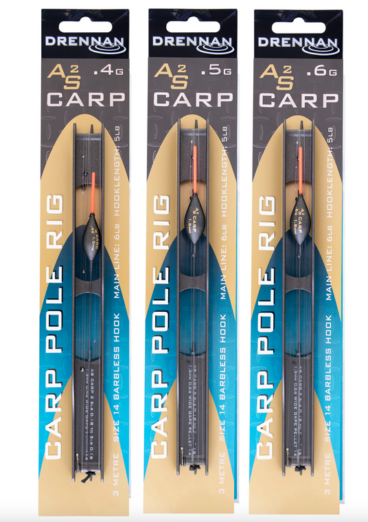 Drennan AS2 Carp Pole Rigs- Hooked Tackle